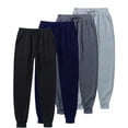 thumbnail image 1 of BenBen 4 Pack Men Fleece Athletic Jogger Pants with Pockets - Soft and Comfortable Sweatpants, 1 of 8