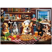 BenBen Jigsaw Puzzles 500 Pieces for Adults Ages 12+, Dogs Dinner Party, 20.5 x 15 in