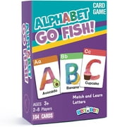 BenBen Alphabet Go Fish Card Game for Kids 3+,104 Cards, Oversized ABC Learning Playing Cards
