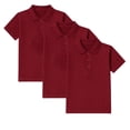thumbnail image 1 of BenBen Boys Polo Shirts 3 Pack – Short Sleeve Cotton Uniform Tops for School, Casual Outfits & Everyday Wear Size 4y to 16y, 1 of 3