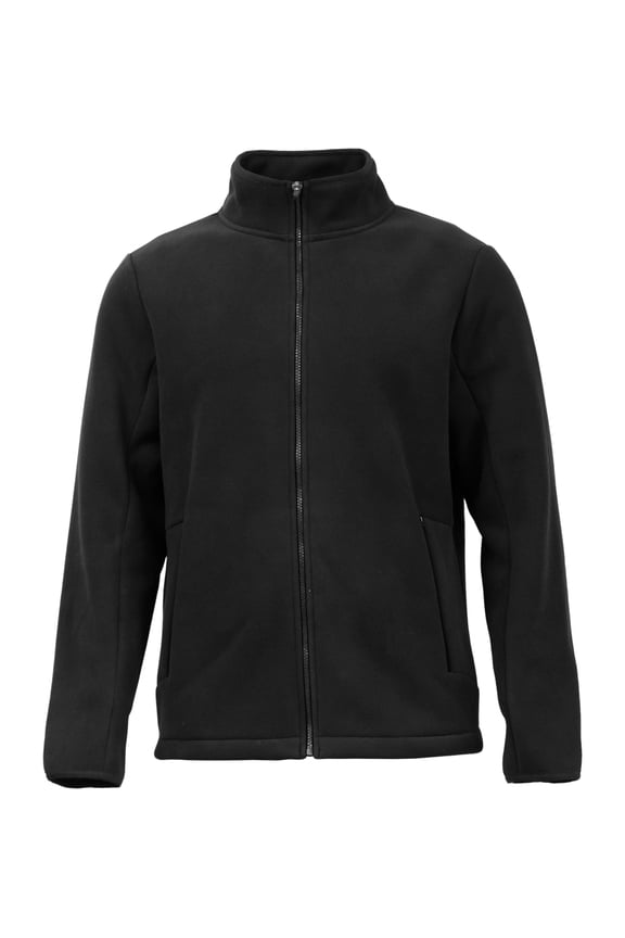 Fleece Jacket Men Full Zip & Stand Up Collar