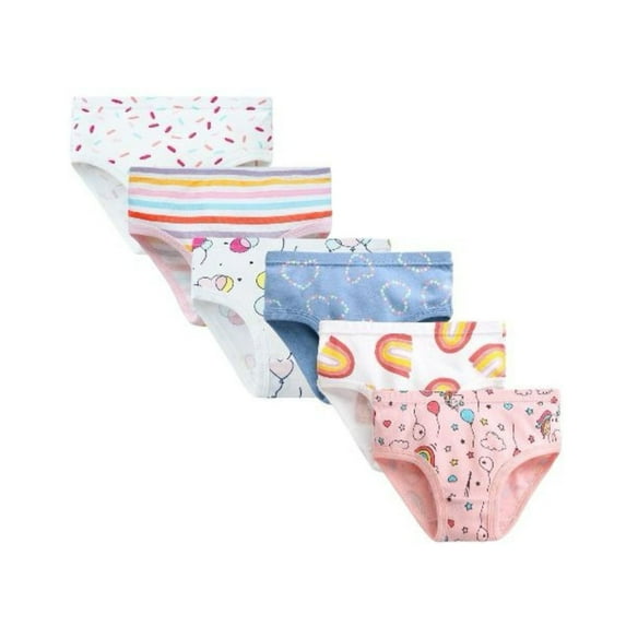 BenBen Kid Toddler Girl Panties Underwear Hipsters Super Soft Cotton - 6 Pack Sizes 2T to 9Y