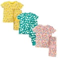 thumbnail image 1 of BenBen Kids Baby Toddler Girl Pajamas Pjs ShortSleeve Clothes Sleepwear Super Soft Snug Fit - 3 Pack Size 12M to 8y, 1 of 4