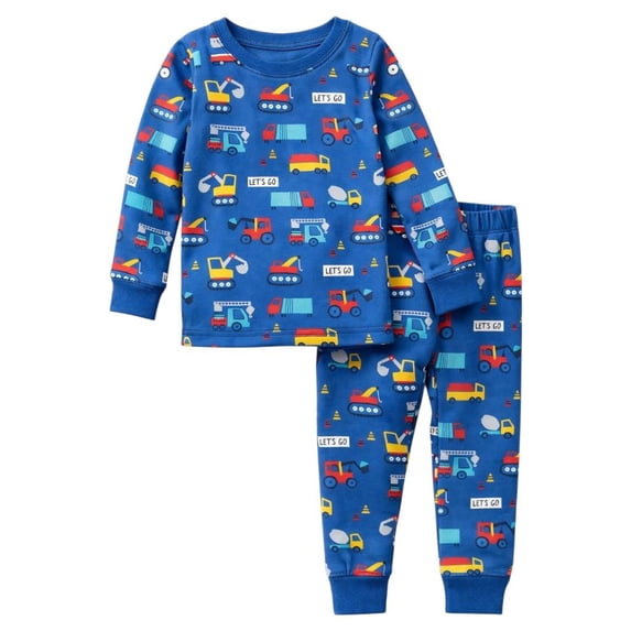 BenBen Kids Toddler Boy Pajamas Pj Set Long Sleeve Snug Fit Soft & Cozy Size 2Y to 10Y