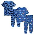 thumbnail image 1 of BenBen Kids Toddler Boy Pajamas Pj Set Short Sleeve Snug Fit Soft & Cozy Sleepwear Loungewear 2-Pack - Size 2Y to 10Y, 1 of 7