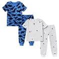 thumbnail image 1 of BenBen Kids Toddler Boy Pajamas Pj Set Short Sleeve Snug Fit Soft & Cozy Sleepwear Loungewear 2-Pack - Size 2Y to 10Y, 1 of 6