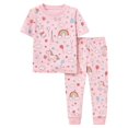 thumbnail image 1 of BenBen Kids Toddler Girl Pajamas Pj Set Short Sleeve Snug Fit Soft & Cozy Size 2Y to 10Y, 1 of 4