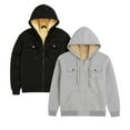 thumbnail image 1 of BenBen Men Hoodies Pullover Sherpa Lined Zip Up with Pockets - 2 Pack, 1 of 3