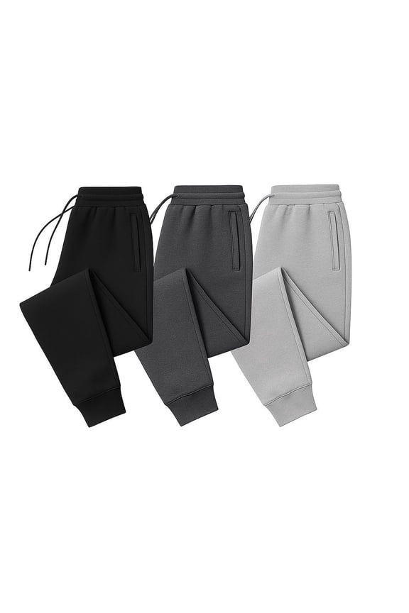 Men Jogger Pants Sweatpants Fleece Ultra Soft - 3 Pack