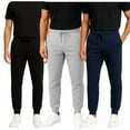 thumbnail image 1 of BenBen Men Joggers Zipper Fleece Ultra Soft Ghost - 3 Pack, 1 of 7