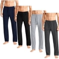 thumbnail image 1 of BenBen Men Pajama Pants Lounge Sleep Cotton Soft & Comfort 4-Pack, 1 of 6