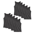thumbnail image 1 of BenBen Men Tank Tops Ribbed Classic Fit Cotton Athletic Gym Workout Undershirt Breathable 10-Pack, 1 of 4