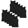 thumbnail image 1 of BenBen Men Tank Tops Ribbed Classic Fit Cotton Athletic Gym Workout Undershirt Breathable 10-Pack, 1 of 4