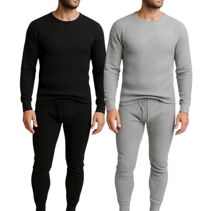 BenBen Men’s Base Layer Thermal Underwear Set Waffle Knit 2-Pack – Lightweight & Warm| S-2XL