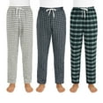 thumbnail image 1 of BenBen Men's Pajamas Flannel Plaid Cotton Perfect for Sleep & Loungewear - 3 Pack, 1 of 6