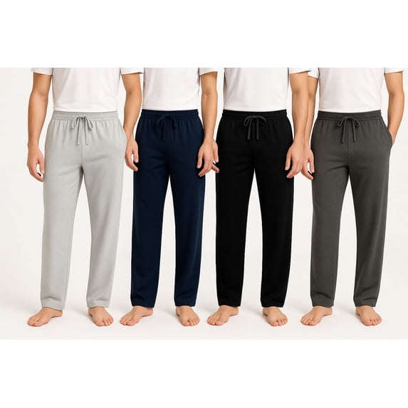 BenBen Mens Pajama Pants Ultra Soft Sleepwear & Loungewear for Comfort and Relaxation - 4-Pack