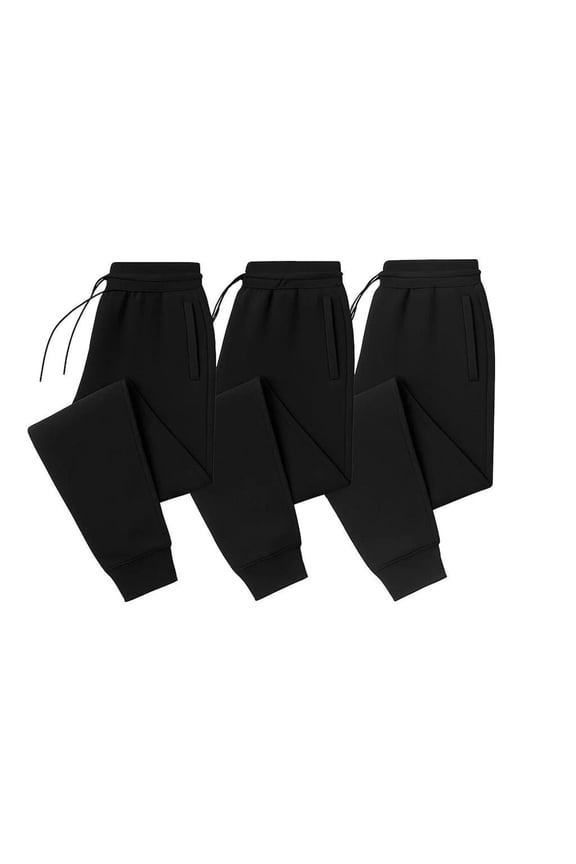 Men's Sweatpants 3-Pack – Soft Athletic Jogger Pants for Workout & Lounge | Runs Small