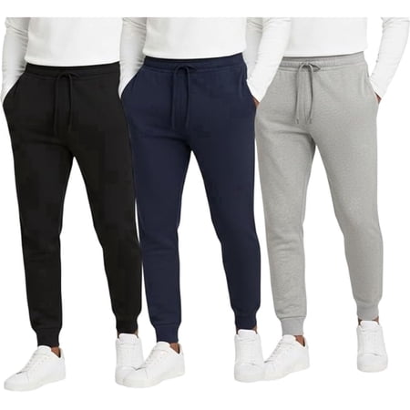 BenBen Men's Sweatpants 3-Pack – Soft Athletic Jogger Pants for Workout & Lounge
