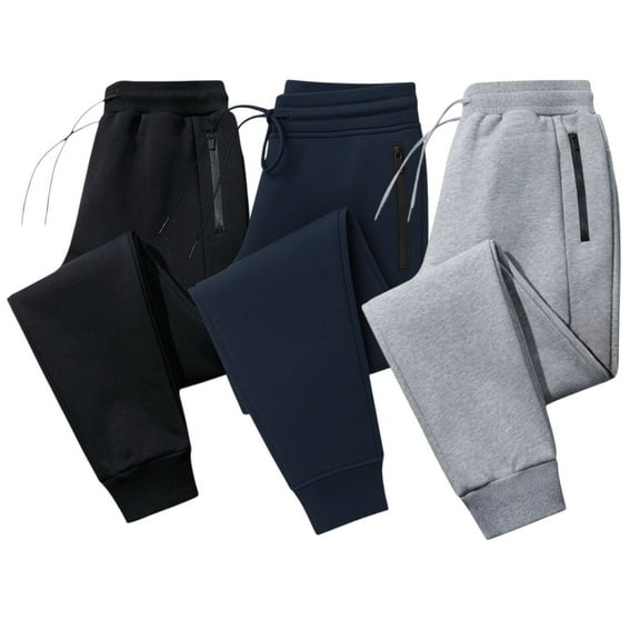 BenBen Mens Fleece Jogger Pants Sweatpants Ultra Comfort Super Soft - 3 Pack Size 2XL