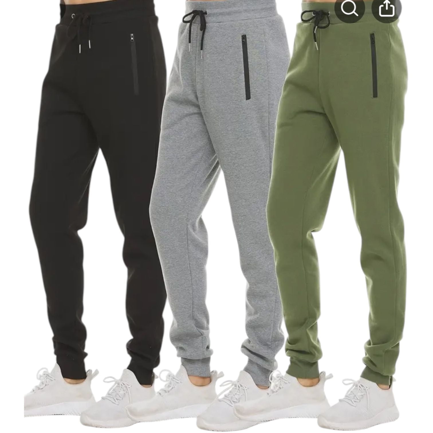 nike joggers with zipper pockets