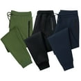 thumbnail image 1 of BenBen Mens Fleece Jogger Pants Sweatpants Ultra Comfort Super Soft - 3 Pack Size Small, 1 of 9