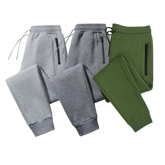 BenBen Mens Fleece Jogger Pants Sweatpants Ultra Comfort Super Soft - 3 Pack