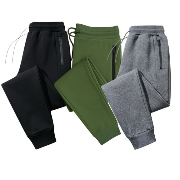 BenBen Mens Fleece Jogger Pants Sweatpants Ultra Comfort Super Soft - 3 Pack