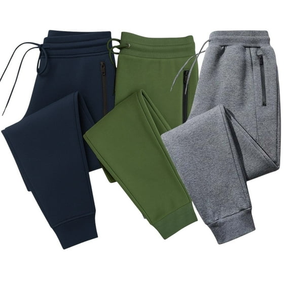 BenBen Mens Fleece Jogger Pants Sweatpants Ultra Comfort Super Soft - 3 Pack