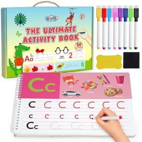 BenBen Preschool Learning Activities, 50 Pages, Tracing Books for Kids Ages 3-5, Busy Book Toys