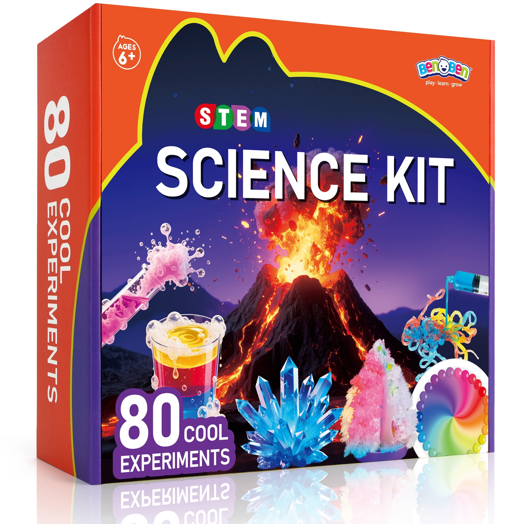 BenBen Science Kit for Kids Ages 8-12, 80 Lab Experiment STEM Toy Birthday Gift for Boys Girls