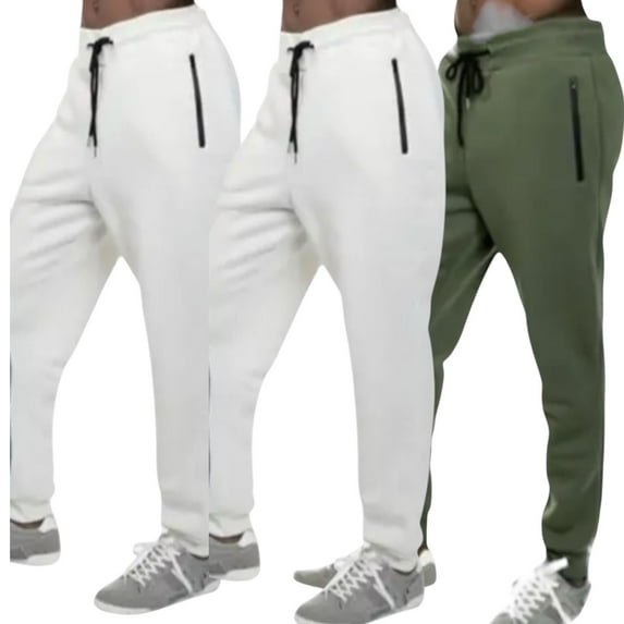 BenBen Women Jogger Pants with Zipper Athletic Wear Super Soft Comfortable - 3 Pack