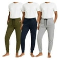 thumbnail image 1 of BenBen Women's Sweatpants 3-Pack – Soft Athletic Jogger Pants for Workout & Lounge, 1 of 6