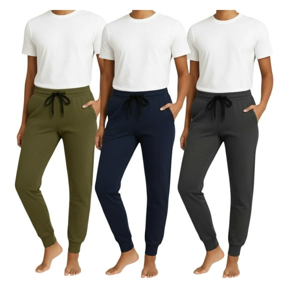 BenBen Women's Sweatpants 3-Pack – Soft Athletic Jogger Pants for Workout & Lounge