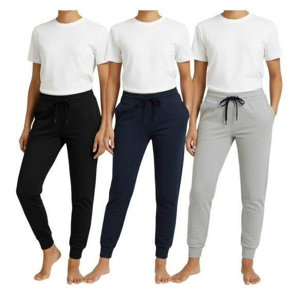 BenBen Women's Sweatpants 3-Pack – Soft Athletic Jogger Pants for Workout & Lounge