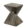 thumbnail image 1 of Benjara 17" Accent Table- Heavy-Duty Durability Cement- Weathered Oak Brown, 1 of 5
