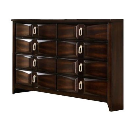 Benjara Bold and Striking Style Dresser, Varnish Oak