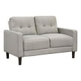 thumbnail image 1 of Bow 54 Inch Loveseat- Grid Tufted Back- Track Arms- Self Welt Trim- Beige, 1 of 6