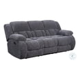 thumbnail image 1 of Jak 99 Inch Sofa, Power Recliner, Padded Backrest, Charcoal Gray Fabric, 1 of 7