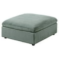 thumbnail image 1 of Joana Cocktail Ottoman- Sage Green Corduroy- Modular Square 39 Inch, 1 of 5