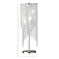 thumbnail image 1 of Benjara Mindy 30" Table Lamp- Crystal Raindrops Design- Metal- Clear Finish, 1 of 5