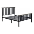 thumbnail image 1 of Nori Full Bed with Slatted Metal Frame, MDF Wood, Oak Brown and Black, 1 of 5