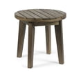 thumbnail image 1 of Benjara Outdoor Side End Table- Slatted- Tapered Legs 16" Gray Acacia Wood, 1 of 5