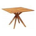 thumbnail image 1 of Benjara Patio Outdoor Dining Table- 43" Square Natural Brown Acacia Wood, 1 of 9