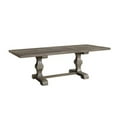 thumbnail image 1 of BenJara Ray Dining Table, 72-90 Inch Extendable Top, Salvaged Rustic Gray Finish, 1 of 5