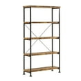 thumbnail image 1 of Benjara Rustically designed Bookcase With 4 Open Shelves-Color:Brown, 1 of 2