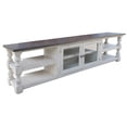 thumbnail image 1 of BenJara Sim 93 Inch TV Media Entertainment Console, Plank Shelves, Antique Ivory, 1 of 4