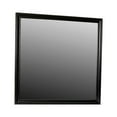 thumbnail image 1 of Benjara Umi 39 x 39 Dresser Mirror, ed Design Solid Wood Black Square Frame, 1 of 6