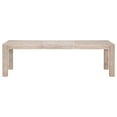 thumbnail image 1 of BenJara Wooden Rectangular Dining Table with Two Extension Leaves and Block Legs, Brown, 1 of 4