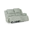 thumbnail image 1 of BenJara Zil 68 Inch Manual Recliner Loveseat, Cushioned Seat, Gray Polyester-Color:GrayMaterial, 1 of 5