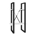 thumbnail image 1 of Zoe Standing Bookshelf- 28 Inch Tall- 2 Shelves- Black and White, 1 of 5
